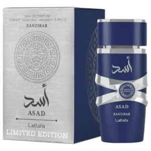perfume limitado lattafa asad zanzibar, 100 ml